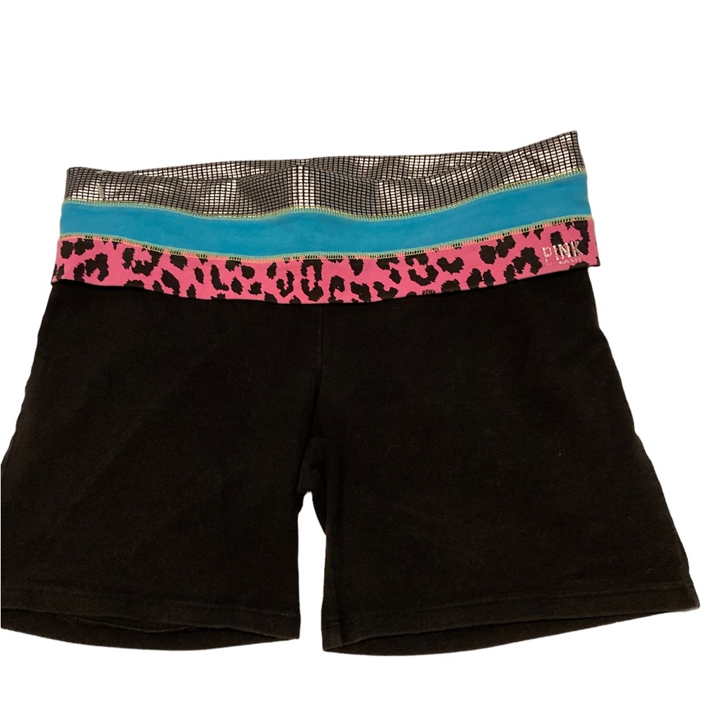 Pink yoga Victoria secret shorts size M black